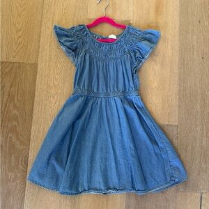 Crewcuts soft denim flutter sleeve dress, size 8